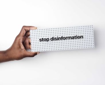 Concept photo of disinformation.