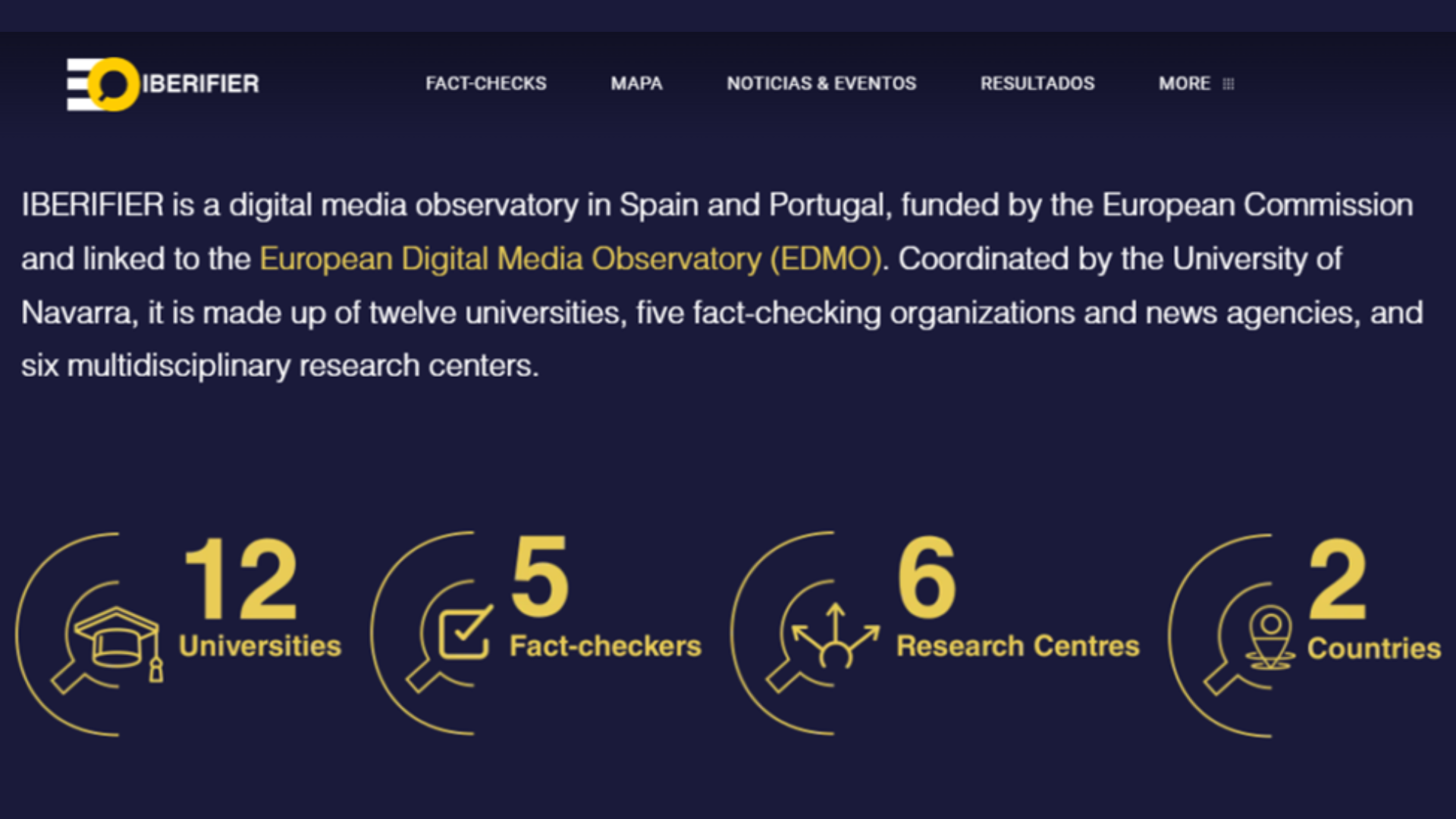 IBERIFIER, Digitial Media Observatory in Spain and Portugal, Charo Sádaba Chalezquer, School of Communication, Univesity of Navarra, Spain and Vitor Tomé, ISCTE-University Institute of Lisbon, Portugal