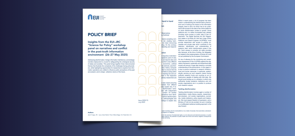 insights-from-the-eui-jrc-science-for-policy-workshop-panel-on-narratives-and-conflict-in-the-post-truth-information-environment-26-27-may-2025