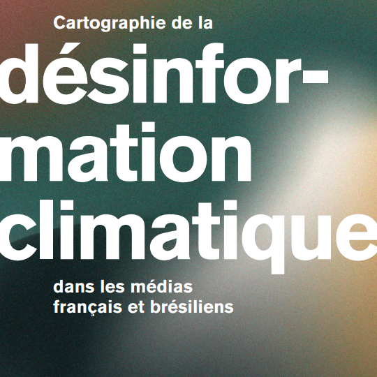 Cartography of climate disinformation in the French and Brazilian media