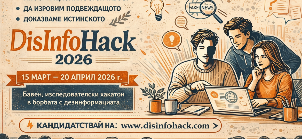 DisinfoHack 2.0: the second edition of the 'slow' hackathon to combat disinformation kicks off on March 23