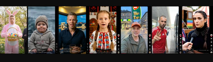 The different TikTok channels that spread the government's messages. The different TikTok channels that spread the government's messages.