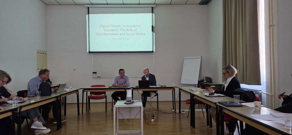 Prof. Mato Brautović gave a lecture on digital threats to academic freedom