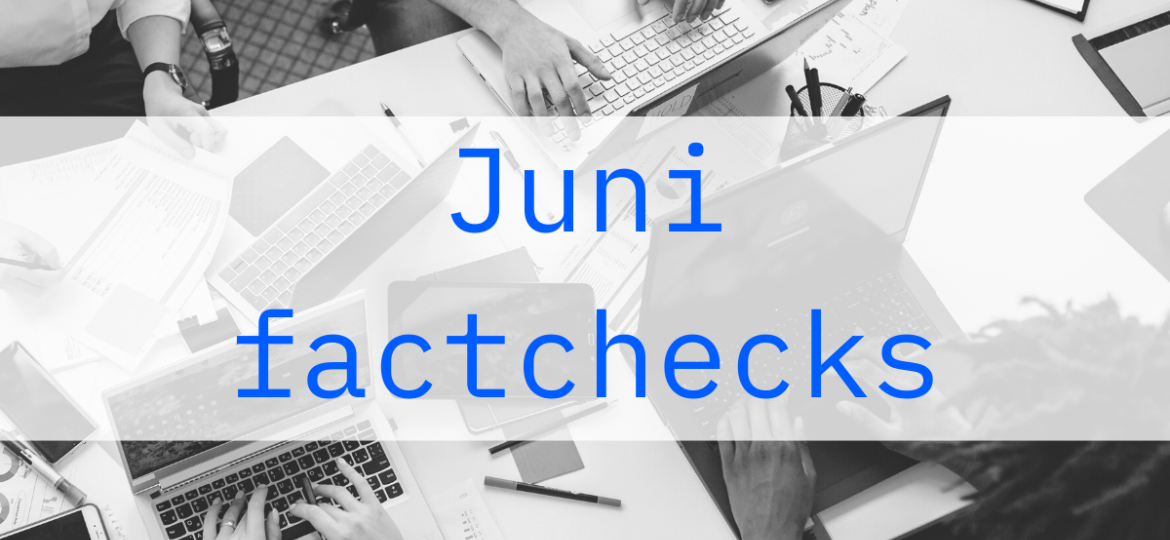 Fact-check overview June 2026